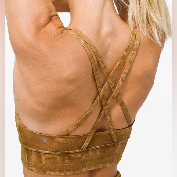 Lululemon”Iced Dye”Ice Wash Spiced Bronze Fast/Free Legging Sz-12/Energy Bra-10 - Picture 13 of 15